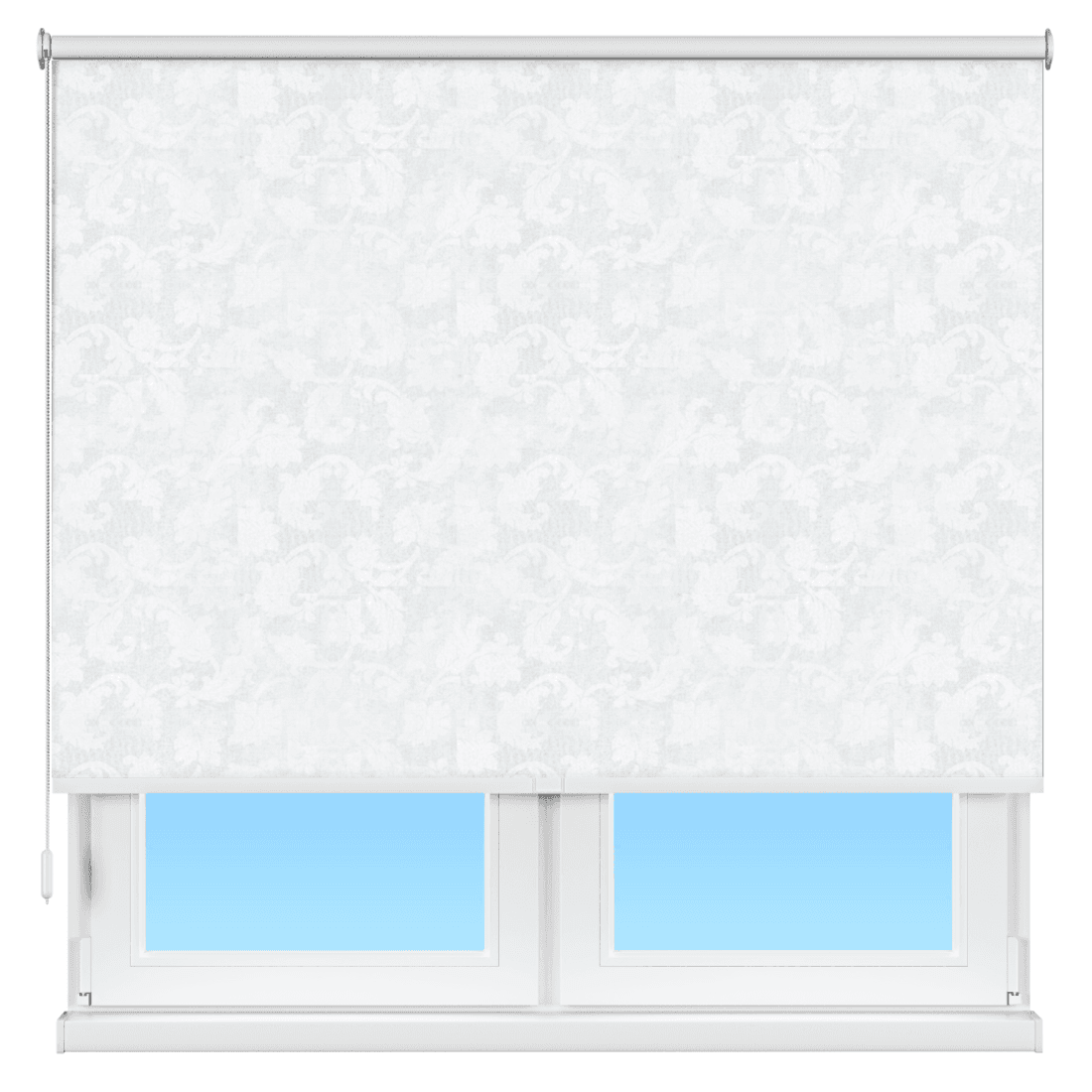 ROLL Рулонные тканевые шторы, Жасмин, белые, с электроприводом