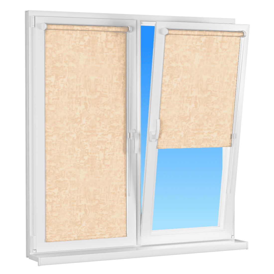 INTEGRA SLIM Рулонные тканевые жалюзи Mini, Жемчуг ВО, персик
