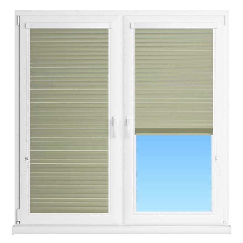 INTEGRA G-FORM Горизонтальные кассетные жалюзи Изолайт, Изотра Хит, 25 мм, 5032 салатовые