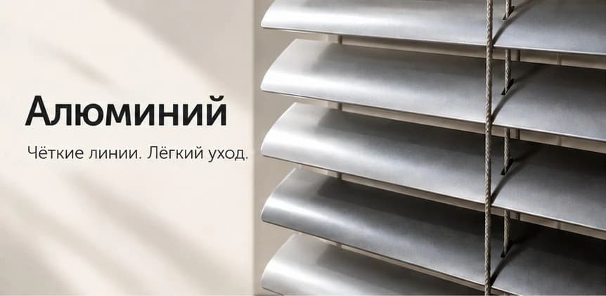 Алюминий. Чёткие линии. Лёгкий уход.